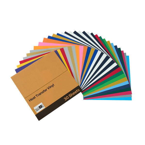 Lämpösiirtokalvo, 30 kpl, 30,5x30,5 cm, monivärinen, PVC