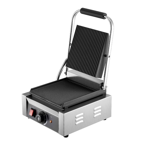 Paninigrill, 22x23 cm, rustfrit stål, elektrisk sandwichmaskine