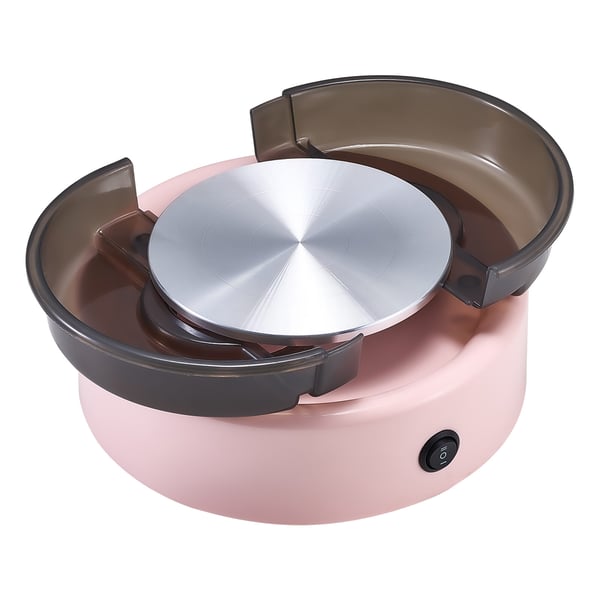 Drejskiva, 15,8 cm skivtallrik, justerbar hastighet, rosa, elektrisk
