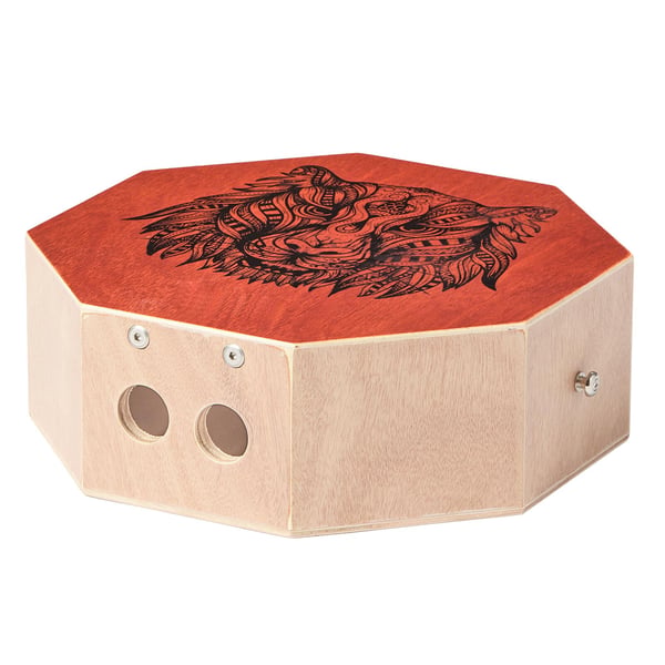 Cajon trommekasse, 29,5x29,5x10 cm, naturtræ, birketræ, musikinstrument