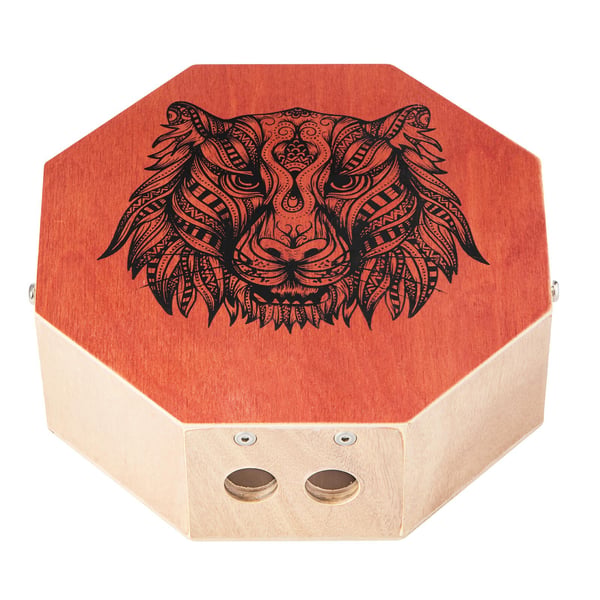 Cajon trommekasse, 29,5x29,5x10 cm, naturtræ, birketræ, musikinstrument
