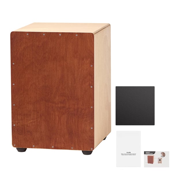 Cajon tromme 30,5x30,5x43 cm naturtræ slaginstrument