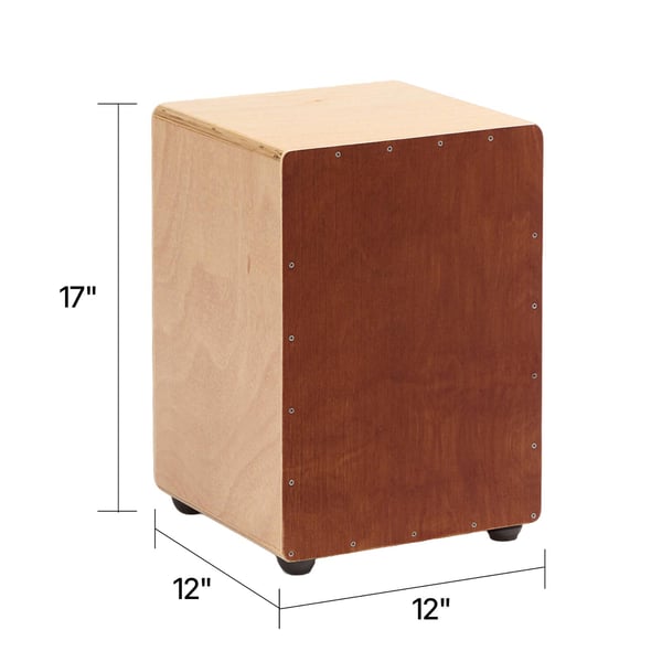 Cajon tromme 30,5x30,5x43 cm naturtræ slaginstrument