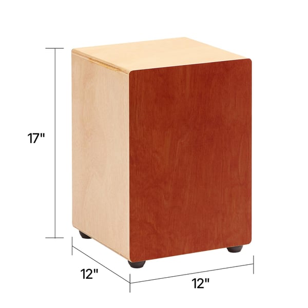 Cajon trommeboks 30,5x30,5x43 cm naturtræ slaginstrument