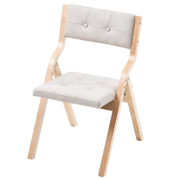Fällstolsset, 4 delar, 57,5x48x80 cm, Beige, Träram