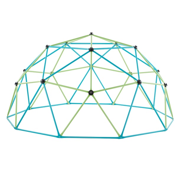 Kiipeilykupoli, Geometrinen kiipeilyteline lautaskeinulla, 305x305x152,5 cm, Ulkoleikkikenttä
