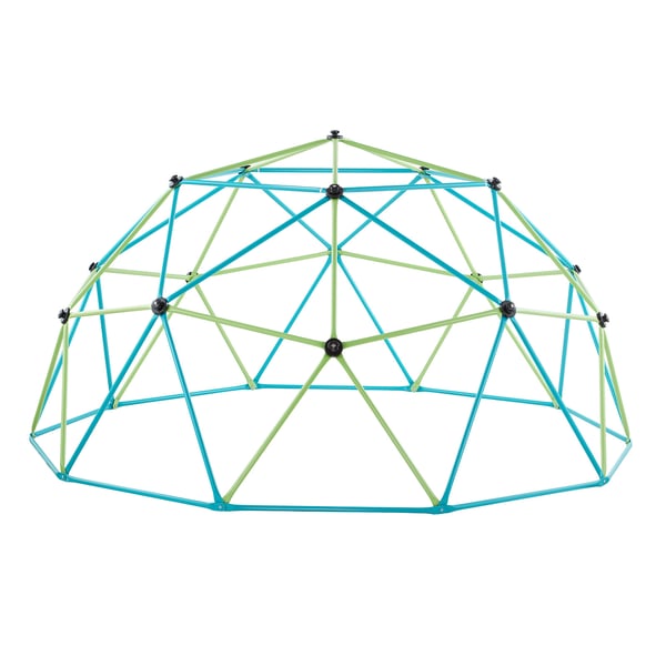 Kiipeilykupoli, Geometrinen kiipeilyteline lautaskeinulla, 305x305x152,5 cm, Ulkoleikkikenttä