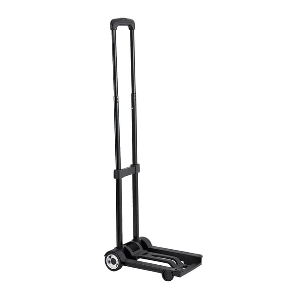 Hopfällbar transportkärra 32x23,5x96,5 cm svart, fällbar vagn
