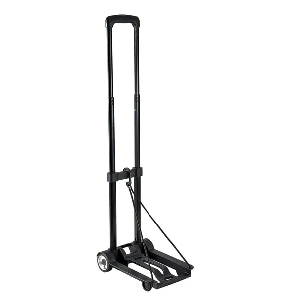 Hopfällbar transportkärra 32x23,5x96,5 cm svart, fällbar vagn