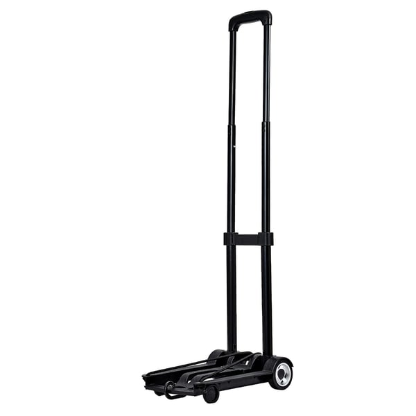 Hopfällbar transportkärra 32x23,5x96,5 cm svart, fällbar vagn