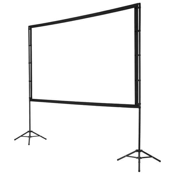 Projektorlærred, 100 tommer, 304,5x208x60 cm, Sort, bærbar