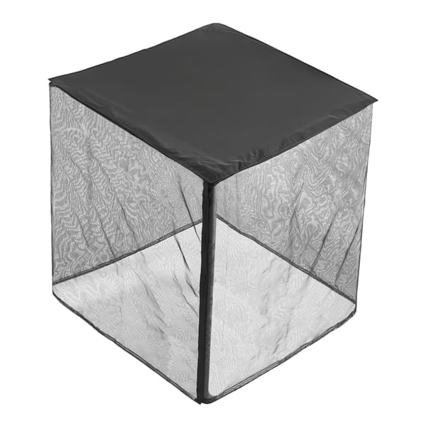 Ilmastointilaitteen suojus 81,2x81,2x91,4 cm musta, vedenpitävä polyesteri