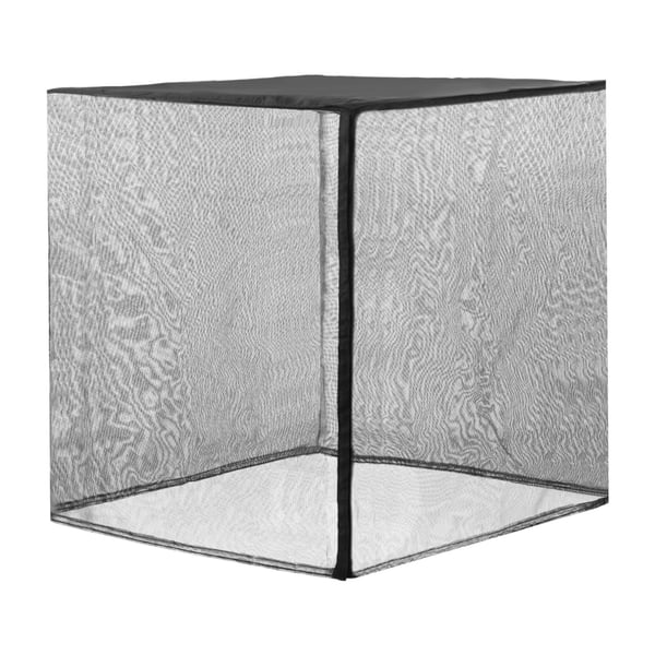 Ilmastointilaitteen suojus 81,2x81,2x91,4 cm musta, vedenpitävä polyesteri
