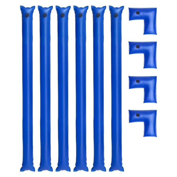 Pool Cover Vandpose Sæt, 6-pak 240x20 cm og 4 hjørnerør, PVC
