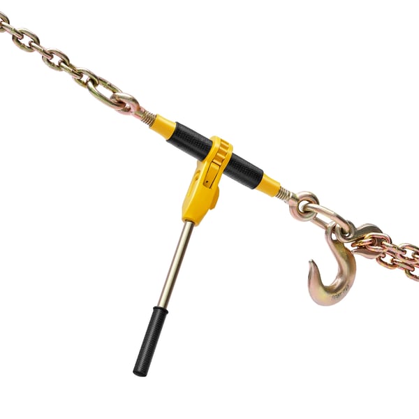 Ratchet kædestrammer, 133x43x10 cm, kraftig stål