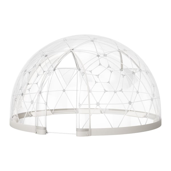 Havekuppel til haven, 360x220 cm, Hvid, PVC