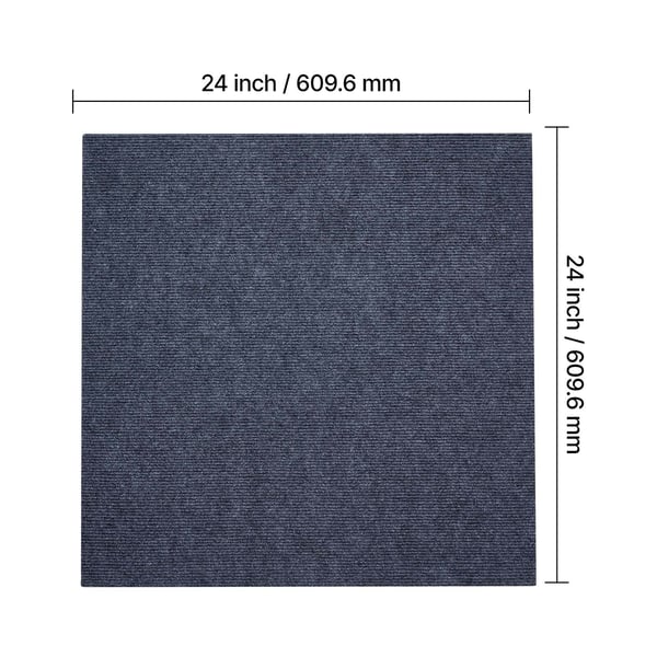 Mattolevyt, 61x61x0,5 cm, harmaa, itseliimautuva lattia