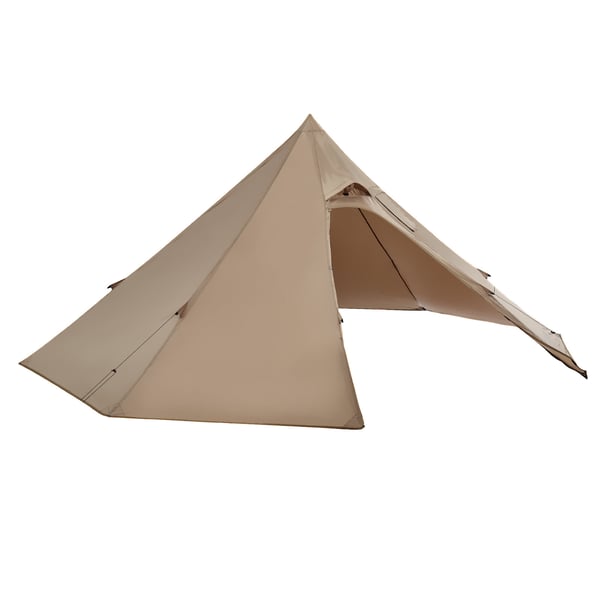 Hot Tent, 320x320x160 cm, Brun, Vattentät 4-säsongs campingtält