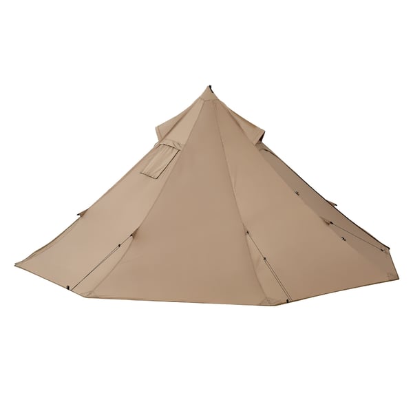 Hot Tent, 320x320x160 cm, Brun, Vattentät 4-säsongs campingtält