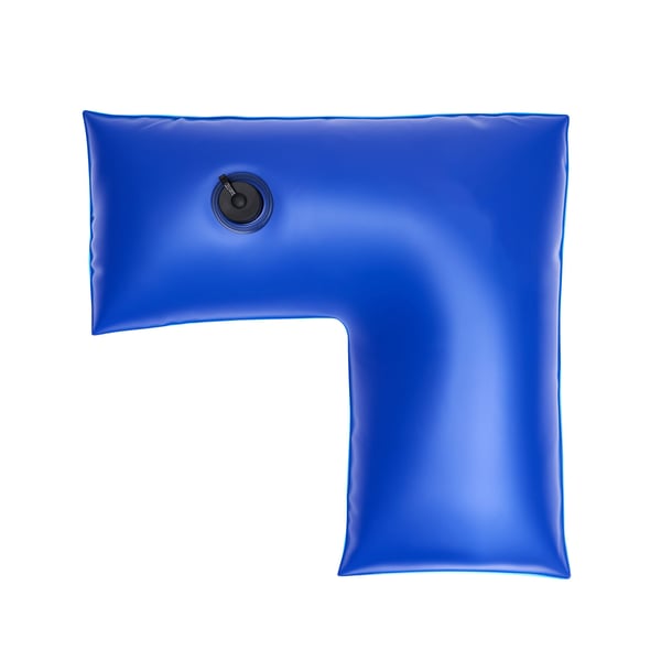 Uima-altaan peitteen vesiputket, 570x565 mm, sininen, vahva PVC