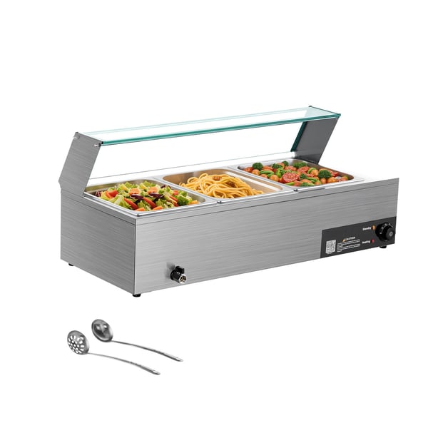 Madvarmer, 92x36.5x38.5 cm, Rustfrit stål, Buffet