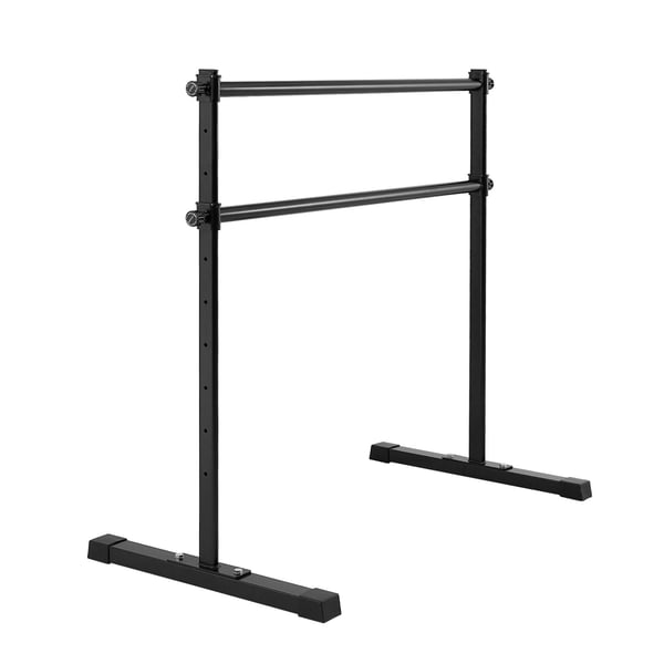 Balletbarre, 131,5x67,8x123 cm, Sort, Justerbart træningsudstyr