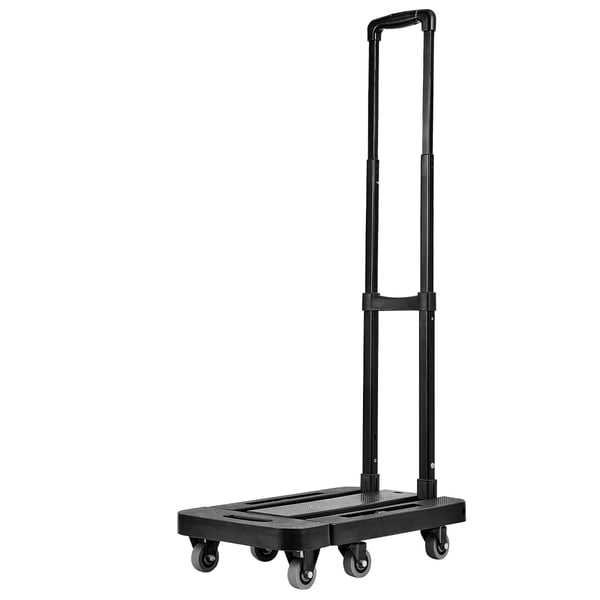 Hopfällbar transportkärra, 56x30.5x101 cm, svart, hopfällbar lastvagn