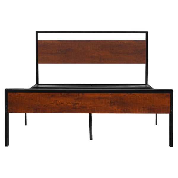 Sengeramme, 200,6x137,5x99 cm, Sort, Metal