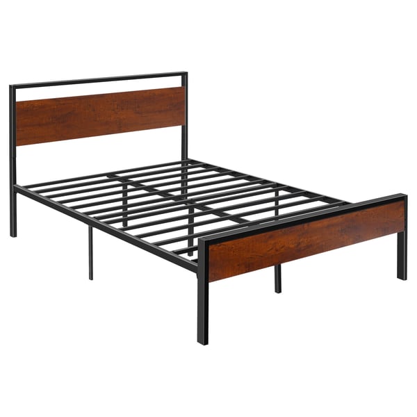 Sengeramme, 200,6x137,5x99 cm, Sort, Metal