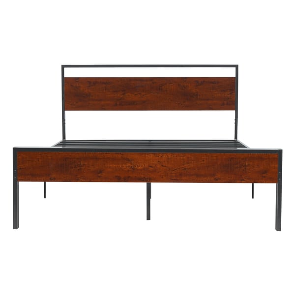 Sängram, Queen size, 213.5x153.5x99 cm, Svart, Metall, Förvaring