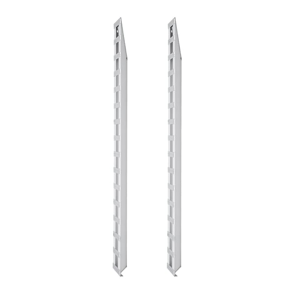 Lastset för påkörningsramp, 2400x380x72 mm, aluminium, extra robust, halkskydd