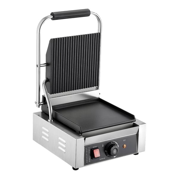 Paninigrill, 22x23 cm, rustfrit stål, elektrisk sandwichmaskine