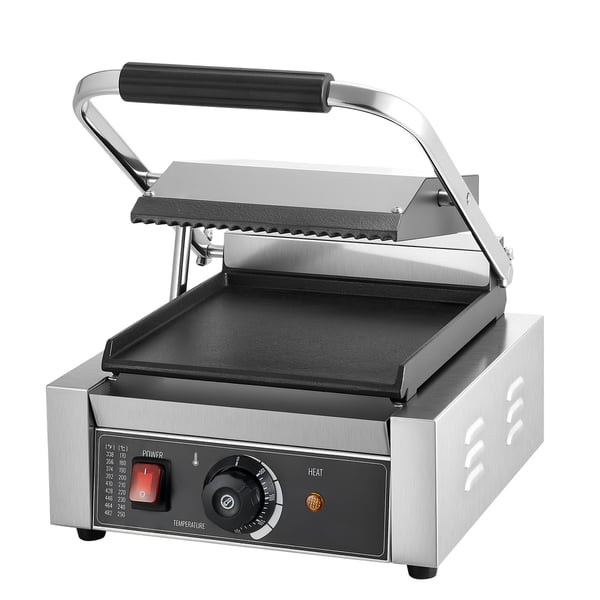 Paninigrill, 22x23 cm, rustfrit stål, elektrisk sandwichmaskine