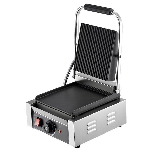 Paninigrill, 22x23 cm, rustfrit stål, elektrisk sandwichmaskine