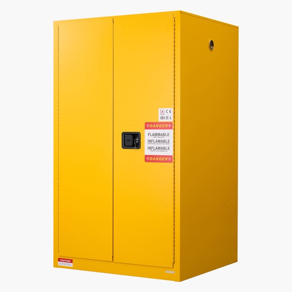 Paloturvakaappi 96.4x86.4x165.1 cm keltainen teräs säilytys
