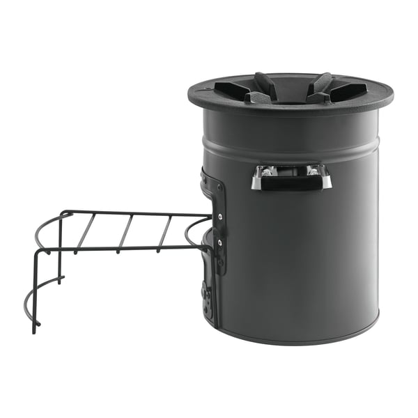 Camping Raketspis, Portabel Vedeldad Spis, SPCC-stål, Grå