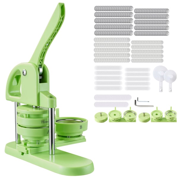 Knapfremstillingsmaskine, 28.5x9x34.5 cm, Grøn, Plastik Knapfremstillingsmaskine, 28.5x9x34.5 cm, Grøn, Plastik