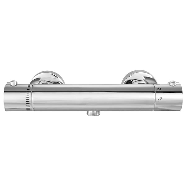 Termostatisk bruseventil 25,7x6,5x4,8 cm sølv messing