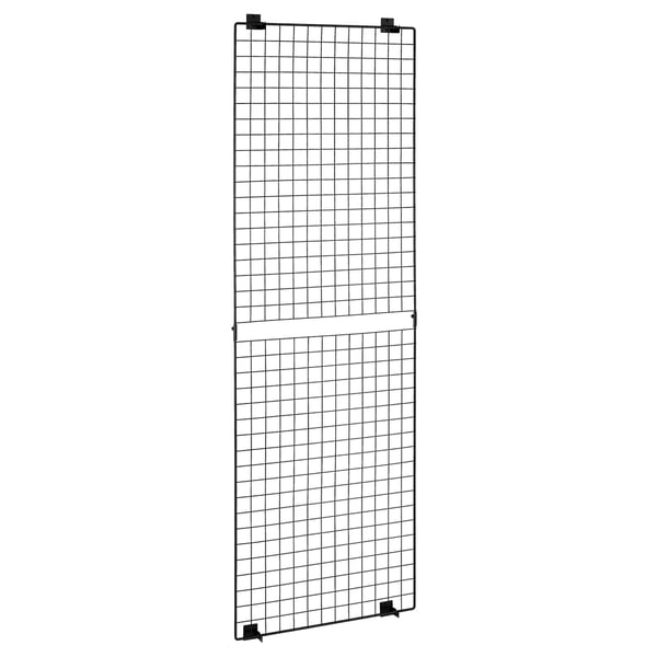 Ristikko seinäpaneelit, 3 kpl lankahylly, 61x182,8 cm, musta, hiiliteräs, säilytys