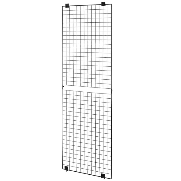 Ristikko seinäpaneelit, 3 kpl lankahylly, 61x182,8 cm, musta, hiiliteräs, säilytys