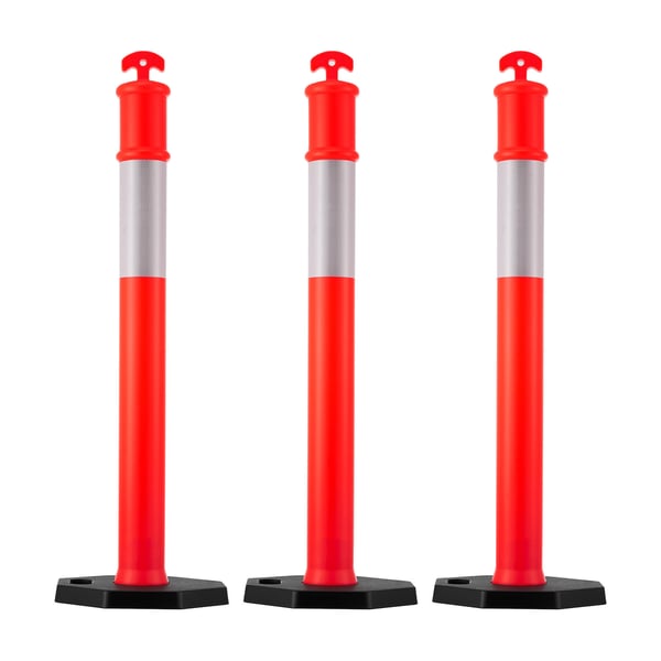 Trafikavskiljare 3-pack 37,5x114 cm röd, säkerhet Trafikavskiljare 3-pack 37,5x114 cm röd, säkerhet