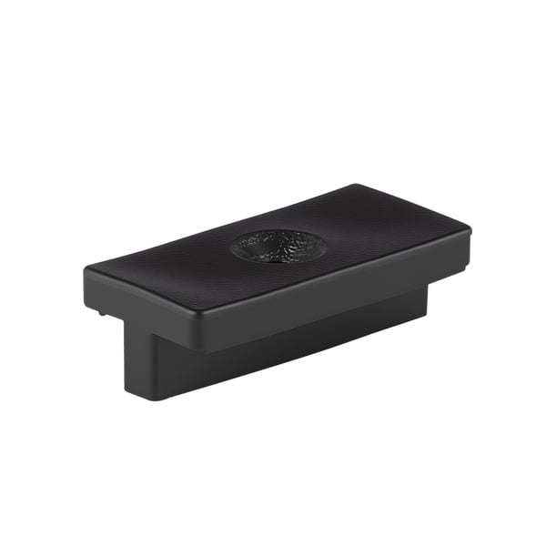 Skjulte terrassebeslag, 40x19x12.5 mm, sort, polypropylen