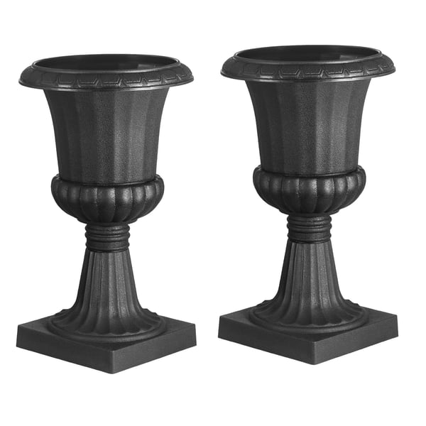Urneplantekrukke, 40x67 cm, Sort, Plastik
