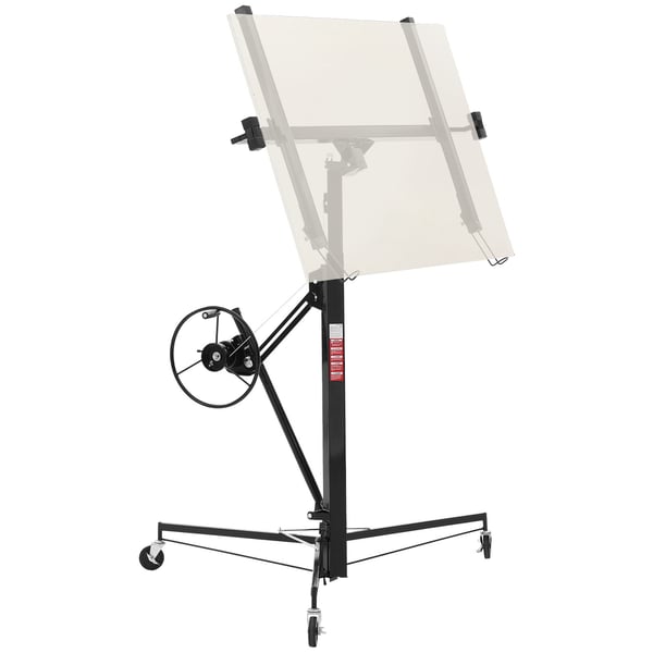 Gipspladeløfter 3353 mm Heavy-Duty 68 kg 1530x1530x1450 mm Sort Stål