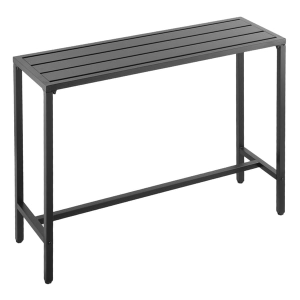 Barbord, 120x37,5x98 cm, Sort, Metal