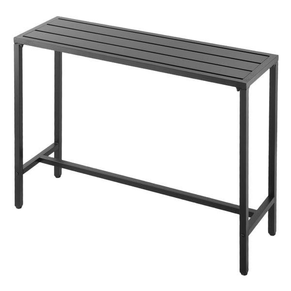 Barbord, 120x37,5x98 cm, Sort, Metal