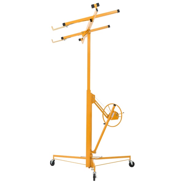 Kipsilevynostin 3353 mm, raskas käyttö, 68 kg, säädettävä teleskooppivarsi, keltainen Kipsilevynostin 3353 mm, raskas käyttö, 68 kg, säädettävä teleskooppivarsi, keltainen
