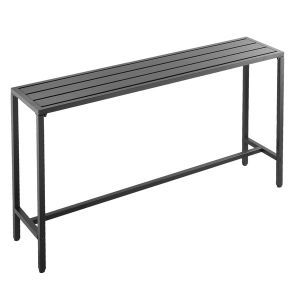 Barbord, 160x37,5x98 cm, Svart, Metallram Barbord, 160x37,5x98 cm, Svart, Metallram