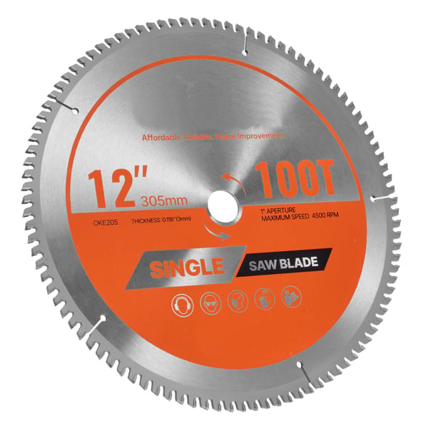 Cirkelsavklinge 305x305x3 mm Sølv, Til skæring af aluminium