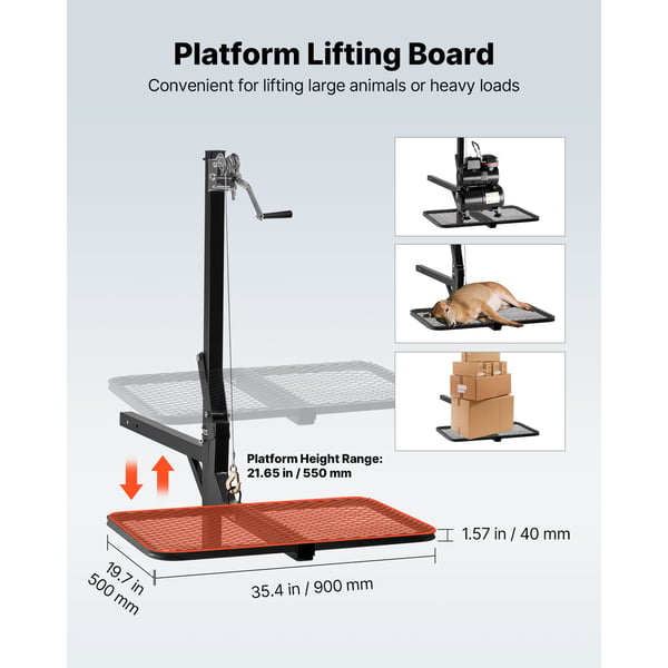 Spil Hejs, 144x90x131 cm, Sort, Løftesystem Platform